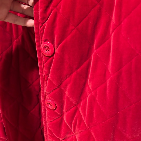 Denim & Co 100% quilted cotton velvet coat. - Picture 5 of 9